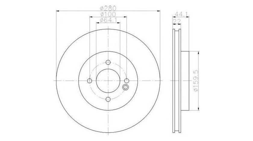 Disc frana MINI MINI Cabriolet (R57) 2007-2016 #2 0986479437