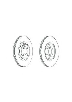 Disc frana MINI MINI Cabriolet (R57) (2007 - 2016) FERODO DDF2127C piesa NOUA