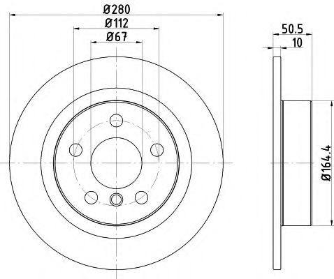 Disc frana MINI MINI CLUBMAN (F54) (2015 - 2016) TEXTAR 92274603 piesa NOUA