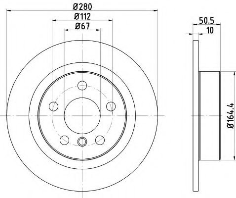 Disc frana MINI MINI CLUBMAN (F54) (2015 - 2016) TEXTAR 92274603 piesa NOUA