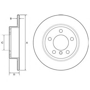 Disc frana MINI MINI COUNTRYMAN (R60) (2010 - 2016) DELPHI BG4561C piesa NOUA
