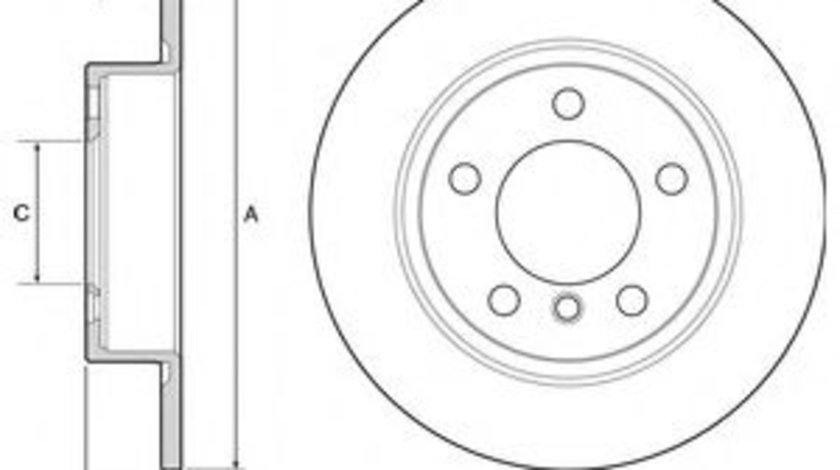 Disc frana MINI MINI COUNTRYMAN (R60) (2010 - 2016) DELPHI BG4561C piesa NOUA