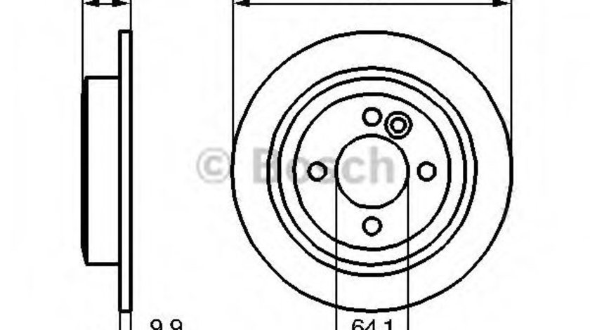 Disc frana MINI MINI Cupe (R58) (2011 - 2016) BOSCH 0 986 478 601 piesa NOUA