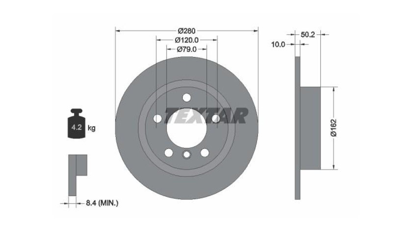 Disc frana MINI MINI PACEMAN (R61) 2012-2016 #2 0986479728