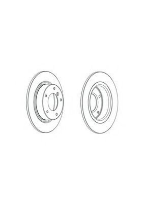 Disc frana MINI MINI PACEMAN (R61) (2012 - 2016) FERODO DDF2123C piesa NOUA