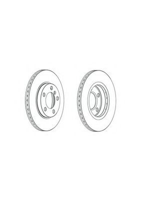Disc frana MINI MINI PACEMAN (R61) (2012 - 2016) FERODO DDF2122C piesa NOUA