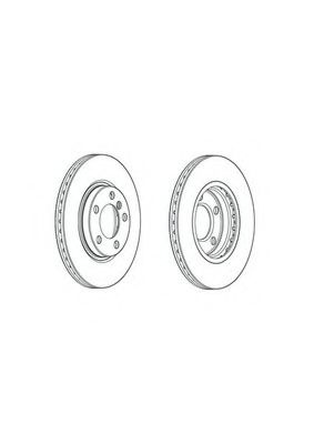 Disc frana MINI MINI PACEMAN (R61) (2012 - 2016) FERODO DDF2125C piesa NOUA