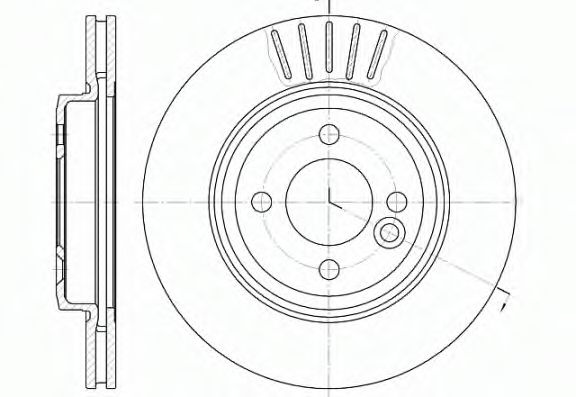 Disc frana MINI MINI (R50, R53) (2001 - 2006) REMSA 6624.10 piesa NOUA