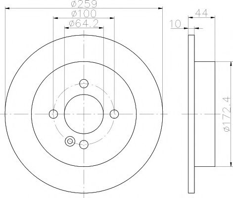 Disc frana MINI MINI (R56) (2006 - 2013) TEXTAR 92175003 piesa NOUA