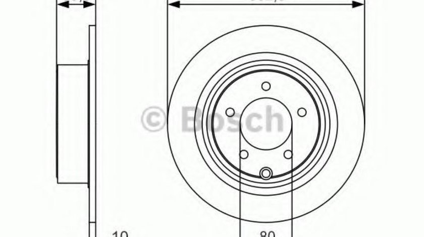 Disc frana MITSUBISHI ASX (GA_W) (2010 - 2016) BOSCH 0 986 479 R07 piesa NOUA