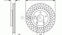 Disc frana MITSUBISHI ASX (GA_W) (2010 - 2016) BOS...