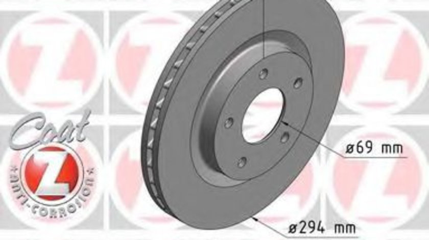 Disc frana MITSUBISHI ASX Van (GA_W) (2010 - 2016) ZIMMERMANN 380.2111.20 piesa NOUA