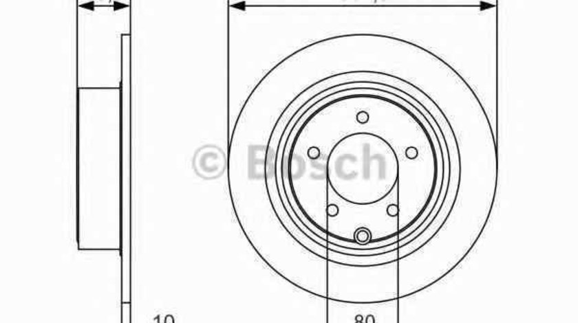 Disc frana MITSUBISHI ASX Van GAW BOSCH 0 986 479 R07