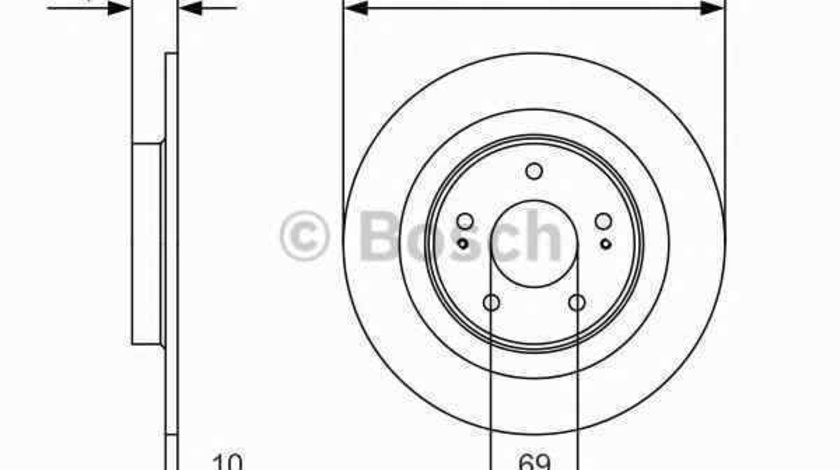 Disc frana MITSUBISHI ASX Van GAW BOSCH 0 986 479 B04