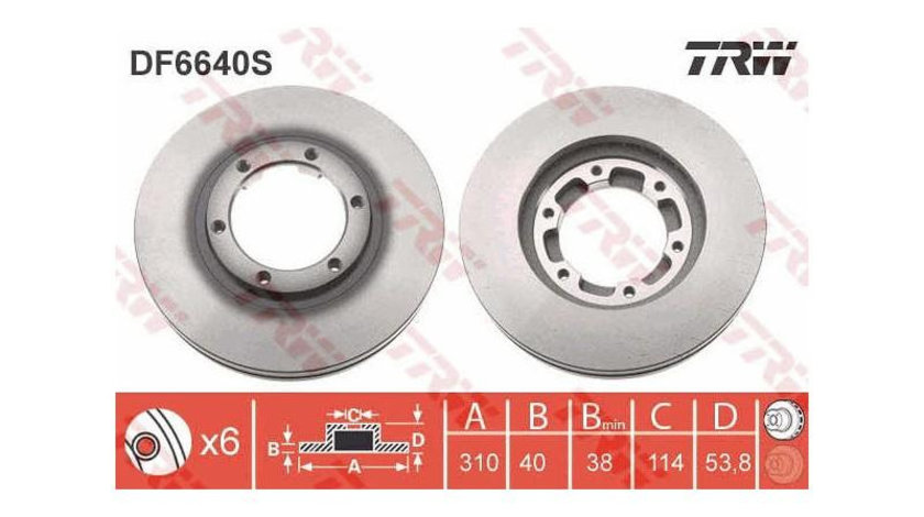 Disc frana Mitsubishi CANTER platou / sasiu (FB_, FE_, FG_) 2001-2016 #2 562763JC