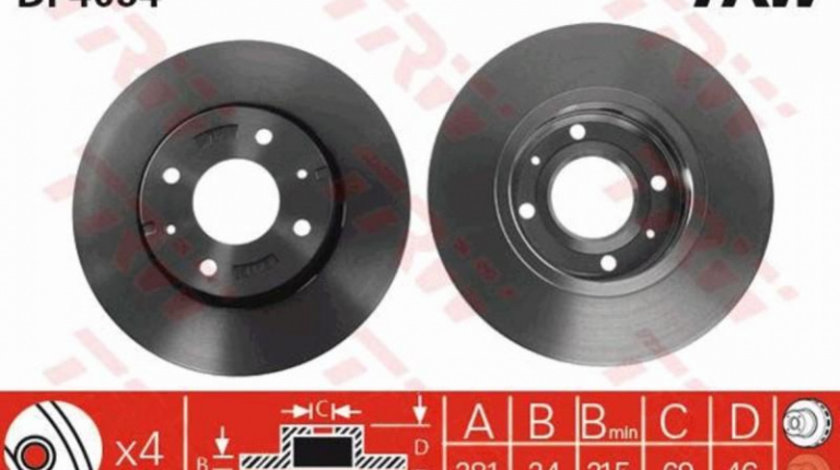 Disc frana Mitsubishi CARISMA (DA_) 1995-2006 #2 09772010