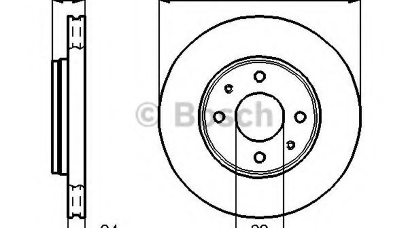 Disc frana MITSUBISHI CARISMA (DA) (1995 - 2006) BOSCH 0 986 479 B37 piesa NOUA