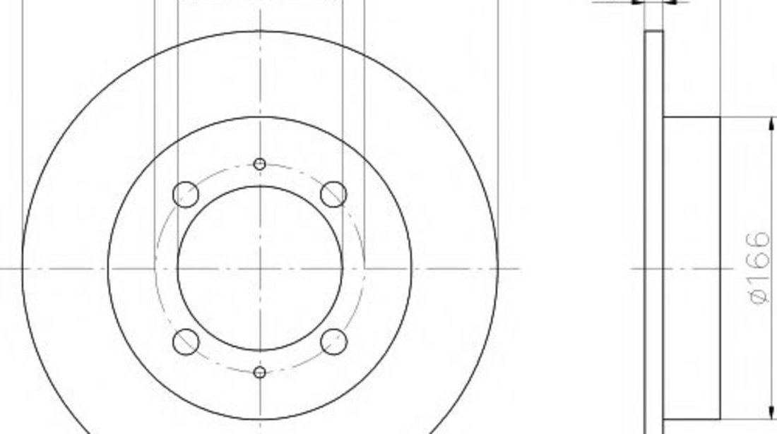 Disc frana MITSUBISHI CARISMA (DA) (1995 - 2006) TEXTAR 92083003 piesa NOUA