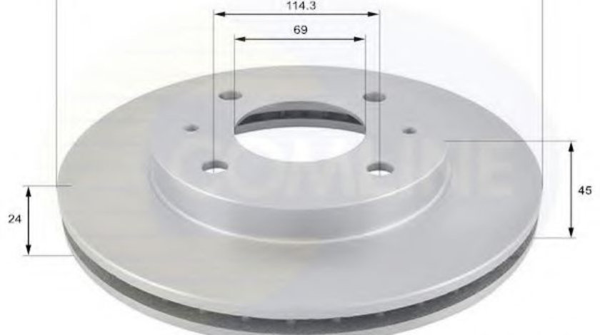 Disc frana MITSUBISHI CARISMA (DA) (1995 - 2006) COMLINE ADC0333V piesa NOUA