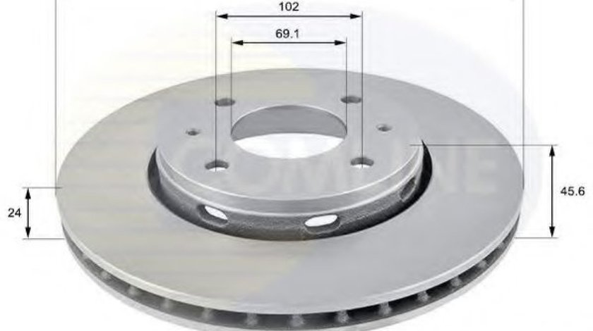 Disc frana MITSUBISHI CARISMA (DA) (1995 - 2006) COMLINE ADC0352V piesa NOUA