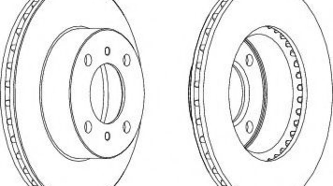 Disc frana MITSUBISHI CARISMA limuzina (DA) (1996 - 2006) FERODO DDF1005C piesa NOUA