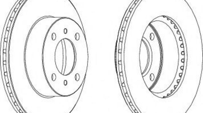 Disc frana MITSUBISHI CARISMA limuzina (DA) (1996 - 2006) FERODO DDF1005C piesa NOUA