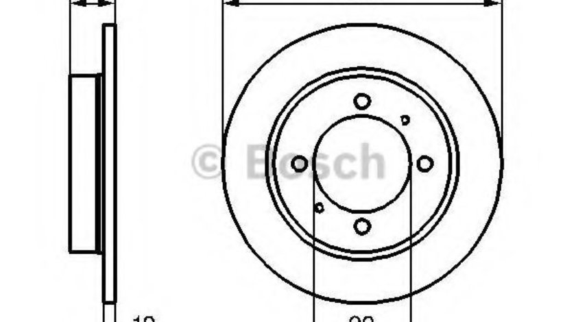 Disc frana MITSUBISHI CARISMA limuzina (DA) (1996 - 2006) BOSCH 0 986 478 898 piesa NOUA