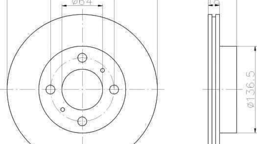 Disc frana MITSUBISHI COLT V (CJ_, CP_) TEXTAR 92089400