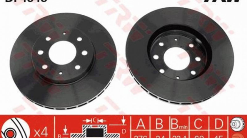 Disc frana Mitsubishi GALANT Mk V (E5_A, E7_A, E8_A) 1992-1996 #2 0986479140