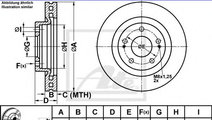 Disc frana MITSUBISHI GRANDIS (NA) (2003 - 2016) A...