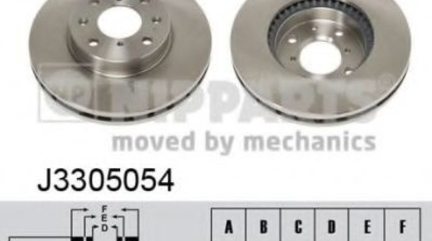 Disc frana MITSUBISHI L 200 (K7, K6) (1996 - 2007) NIPPARTS J3305054 piesa NOUA