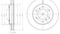 Disc frana MITSUBISHI L 200 (KB, KA) (2004 - 2016)...