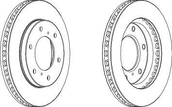 Disc frana MITSUBISHI L 200 (KB, KA) (2004 - 2016) FERODO DDF1818C piesa NOUA