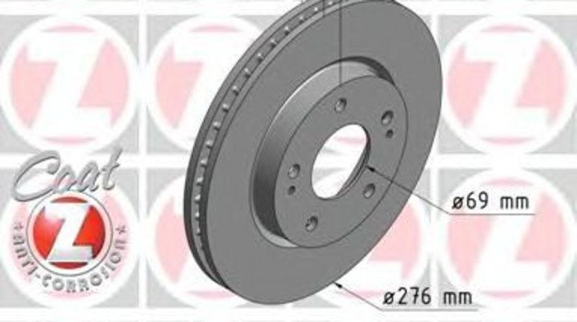 Disc frana MITSUBISHI LANCER Combi (CS) (2003 - 2008) ZIMMERMANN 380.2170.20 piesa NOUA