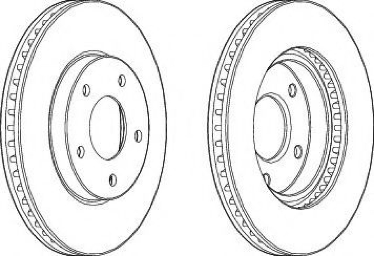Disc frana MITSUBISHI LANCER Combi (CS) (2003 - 2008) FERODO DDF1599C piesa NOUA