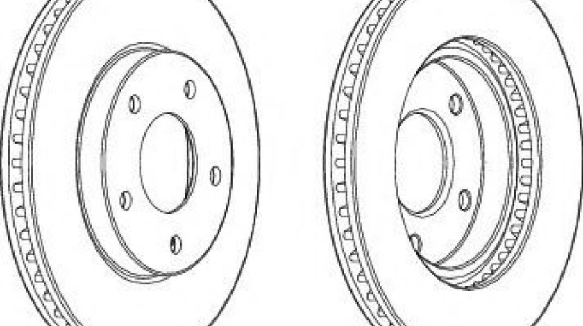 Disc frana MITSUBISHI LANCER Combi (CS) (2003 - 2008) FERODO DDF1599 piesa NOUA