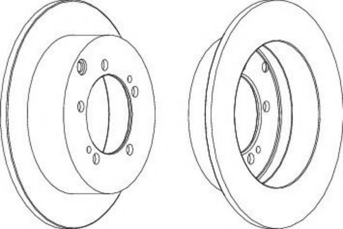 Disc frana MITSUBISHI LANCER Combi (CS) (2003 - 2008) FERODO DDF1410 piesa NOUA