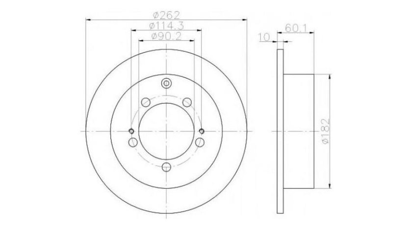 Disc frana Mitsubishi LANCER (CS_A, CT0) 2000- #2 0986479603