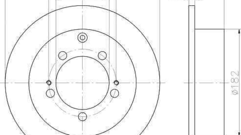 Disc frana MITSUBISHI LANCER Kombi (CS_W) TEXTAR 92136100