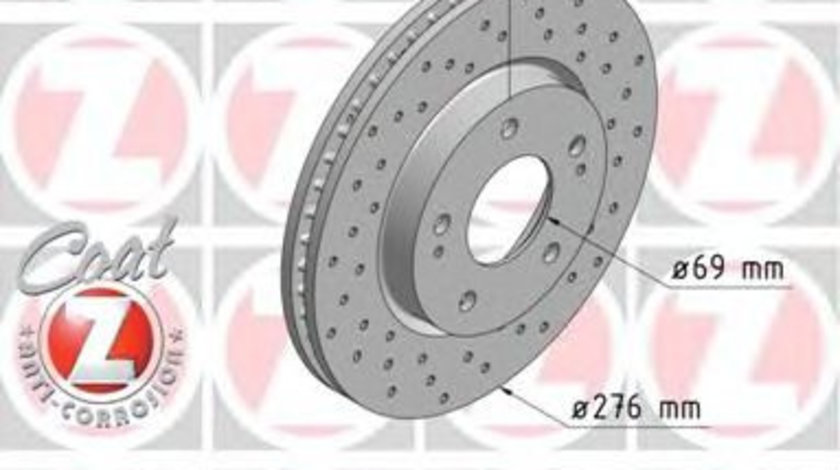 Disc frana MITSUBISHI LANCER Limuzina (CS, CT0) (2000 - 2016) ZIMMERMANN 380.2170.52 piesa NOUA