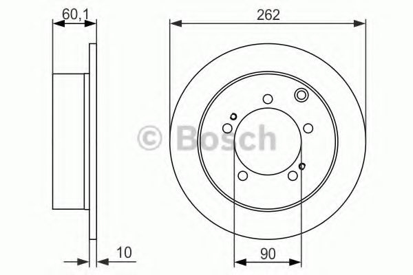 Disc frana MITSUBISHI LANCER Limuzina (CS, CT0) (2000 - 2016) BOSCH 0 986 479 603 piesa NOUA