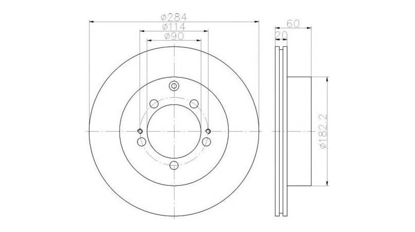 Disc frana Mitsubishi LANCER Mk V (CB/D_A) 1992-1996 #2 0986479V40