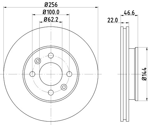Disc frana MITSUBISHI LANCER Sportback (CX) (2007 - 2016) KRIEGER 0950004054 piesa NOUA
