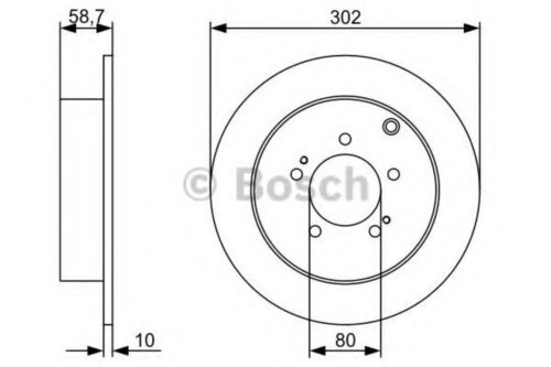 Disc frana MITSUBISHI LANCER Sportback (CX) (2007 - 2016) BOSCH 0 986 479 318 piesa NOUA