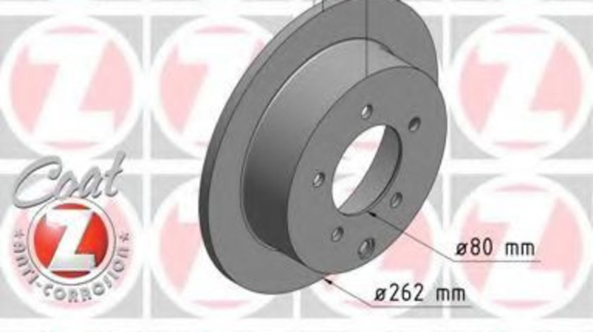 Disc frana MITSUBISHI LANCER Sportback (CX) (2007 - 2016) ZIMMERMANN 380.2110.20 piesa NOUA