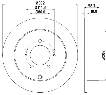Disc frana MITSUBISHI LANCER Sportback (CX) (2007 - 2016) KRIEGER 0950004053 piesa NOUA