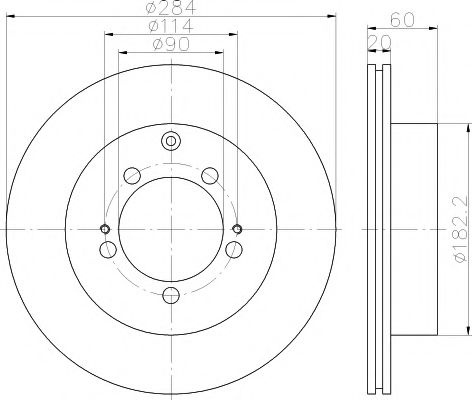 Disc frana MITSUBISHI LANCER VI (CJ-CP) (1995 - 2003) TEXTAR 92134700 piesa NOUA