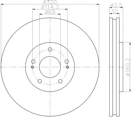 Disc frana MITSUBISHI LANCER VI (CJ-CP) (1995 - 2003) TEXTAR 92169903 piesa NOUA
