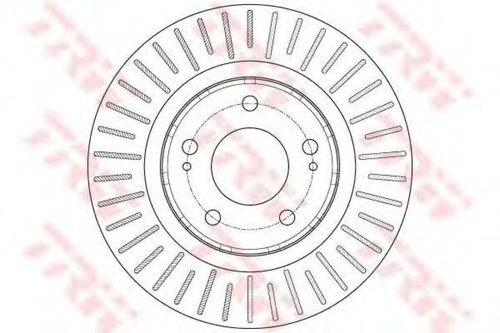 Disc frana MITSUBISHI OUTLANDER I (CU) (2001 - 2006) TRW DF6174 piesa NOUA