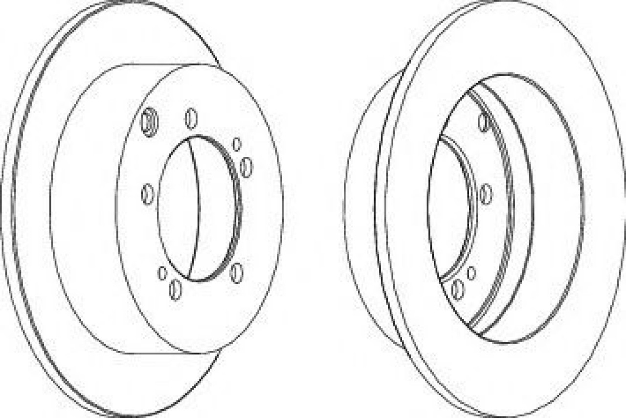 Disc frana MITSUBISHI OUTLANDER I (CU) (2001 - 2006) FERODO DDF1410 piesa NOUA